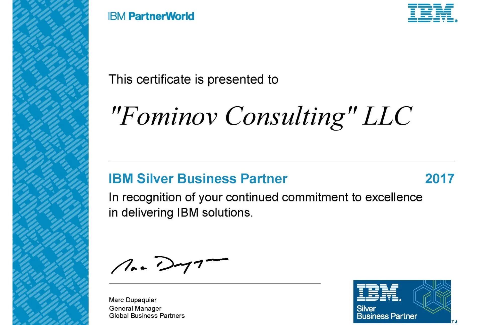 IBM Certificate