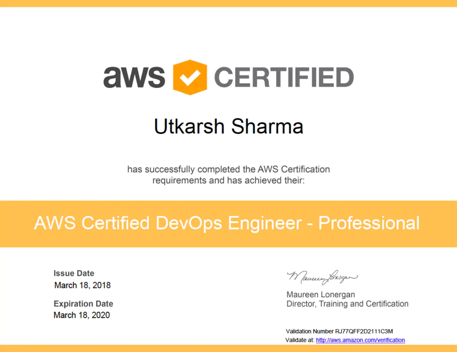 AWS Certificate