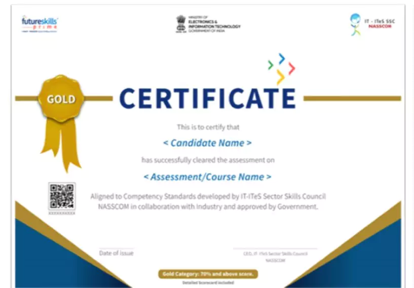 NASSCOM Certificate